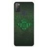 Funda para Alcatel 1S 2021 del Betis Escudo Verde Fondo trama - Licencia Oficial Real Betis Balompié