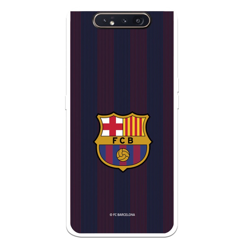 Funda para Samsung Galaxy A80 del Barcelona Rayas Blaugrana - Licencia Oficial FC Barcelona