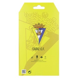 Funda para Samsung Galaxy A80 del Cádiz Escudo Fondo Bicolor - Licencia Oficial Cádiz CF