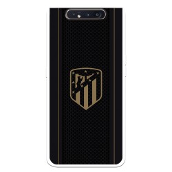 Funda para Samsung Galaxy A80 del Atleti Escudo Dorado Fondo Negro - Licencia Oficial Atlético de Madrid