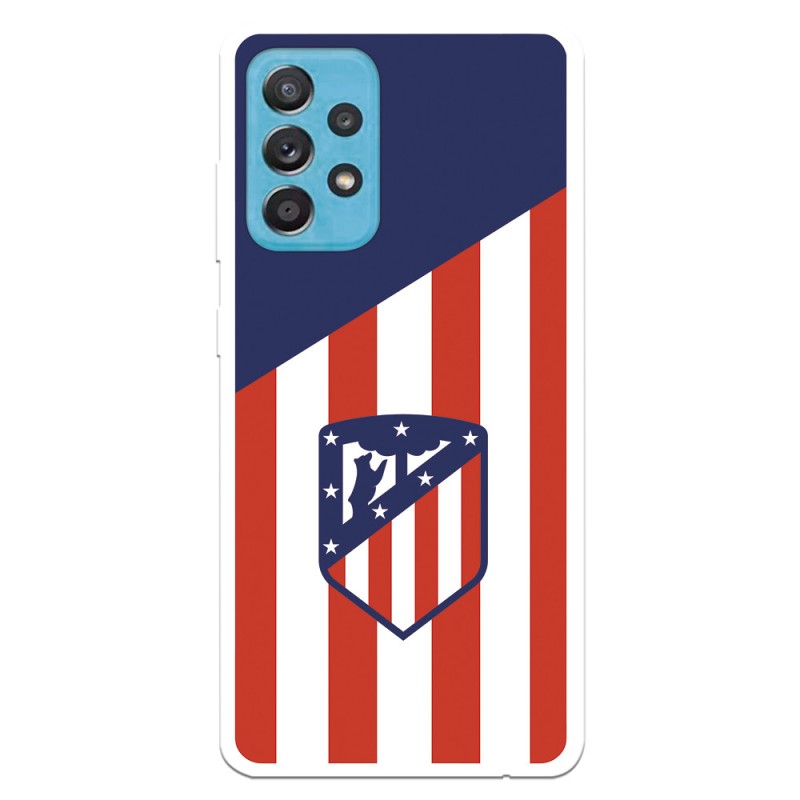 Funda para Samsung Galaxy A52 5G del Atleti Escudo Fondo Atletico - Licencia Oficial Atlético de Madrid