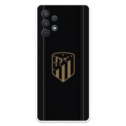 Funda para Samsung Galaxy A32 4G del Atleti Escudo Dorado Fondo Negro - Licencia Oficial Atlético de Madrid