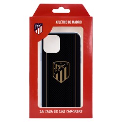Funda para LG K42 del Atleti Escudo Dorado Fondo Negro - Licencia Oficial Atlético de Madrid
