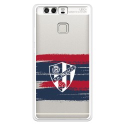 Funda para Huawei P9 del Huesca Rayas Transparente - Licencia Oficial SD Huesca