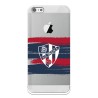 Funda para iPhone 5S del Huesca Rayas Transparente - Licencia Oficial SD Huesca