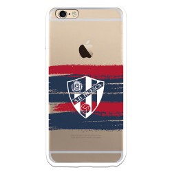 Funda para iPhone 6 Plus del Huesca Rayas Transparente - Licencia Oficial SD Huesca