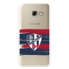 Funda para Samsung Galaxy A3 2017 del Huesca Rayas Transparente - Licencia Oficial SD Huesca