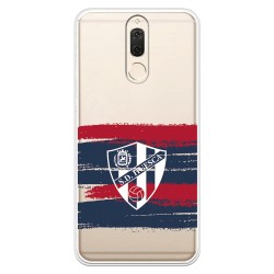 Funda para Huawei Mate 10 Lite del Huesca Rayas Transparente - Licencia Oficial SD Huesca