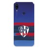 Funda para Xiaomi Redmi 7 del Huesca Rayas Transparente - Licencia Oficial SD Huesca