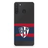 Funda para Samsung Galaxy A21 del Huesca Rayas Transparente - Licencia Oficial SD Huesca