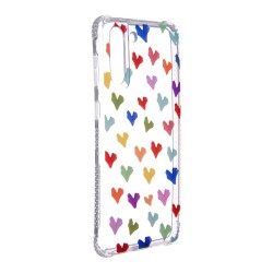 Funda Dibujo Corazones Paint para Samsung Galaxy S21