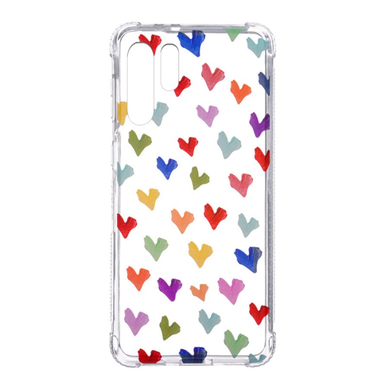 Funda para Samsung Galaxy S21 Ultra Dibujo Corazones Paint