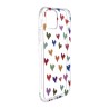 Funda para iPhone 12 Dibujo Corazones Paint