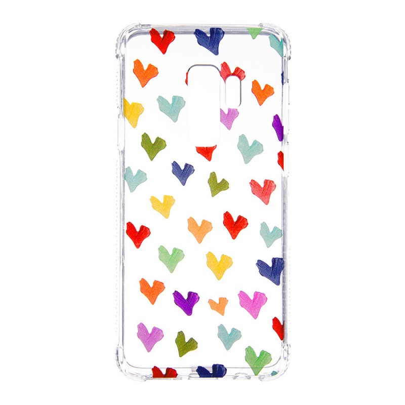 Funda para Samsung Galaxy S9 Plus Dibujo Corazones Paint