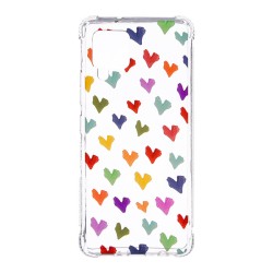 Funda para Samsung Galaxy A42 5G Dibujo Corazones Paint