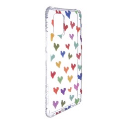 Funda para Samsung Galaxy A51 Dibujo Corazones Paint