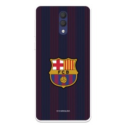 Funda para Alcatel 1X 2019 del Barcelona Rayas Blaugrana - Licencia Oficial FC Barcelona