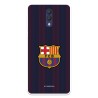 Funda para Alcatel 1X 2019 del Barcelona Rayas Blaugrana - Licencia Oficial FC Barcelona