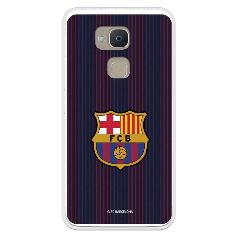 Funda para Bq Aquaris V Plus del Barcelona Rayas Blaugrana - Licencia Oficial FC Barcelona