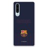 Funda para Huawei P30 del Barcelona Barsa Fondo Azul - Licencia Oficial FC Barcelona