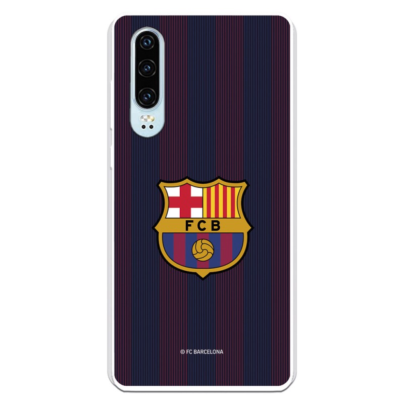 Funda para Huawei P30 del Barcelona Rayas Blaugrana - Licencia Oficial FC Barcelona