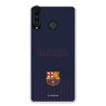 Funda para Huawei P30 Lite del Barcelona Barsa Fondo Azul - Licencia Oficial FC Barcelona