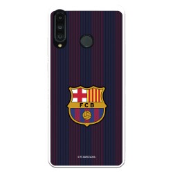 Funda para Huawei P30 Lite del Barcelona Rayas Blaugrana - Licencia Oficial FC Barcelona