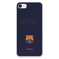Funda para iPhone 7 del Barcelona Barsa Fondo Azul - Licencia Oficial FC Barcelona