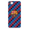 Funda para iPhone 7 del Barcelona Escudo Fondo Cuadros - Licencia Oficial FC Barcelona