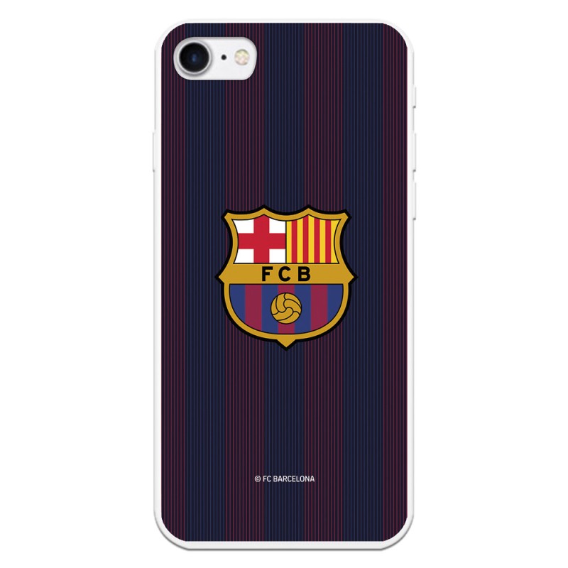 Funda para iPhone 7 del Barcelona Rayas Blaugrana - Licencia Oficial FC Barcelona