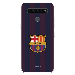 Funda para LG K41S del Barcelona Rayas Blaugrana - Licencia Oficial FC Barcelona