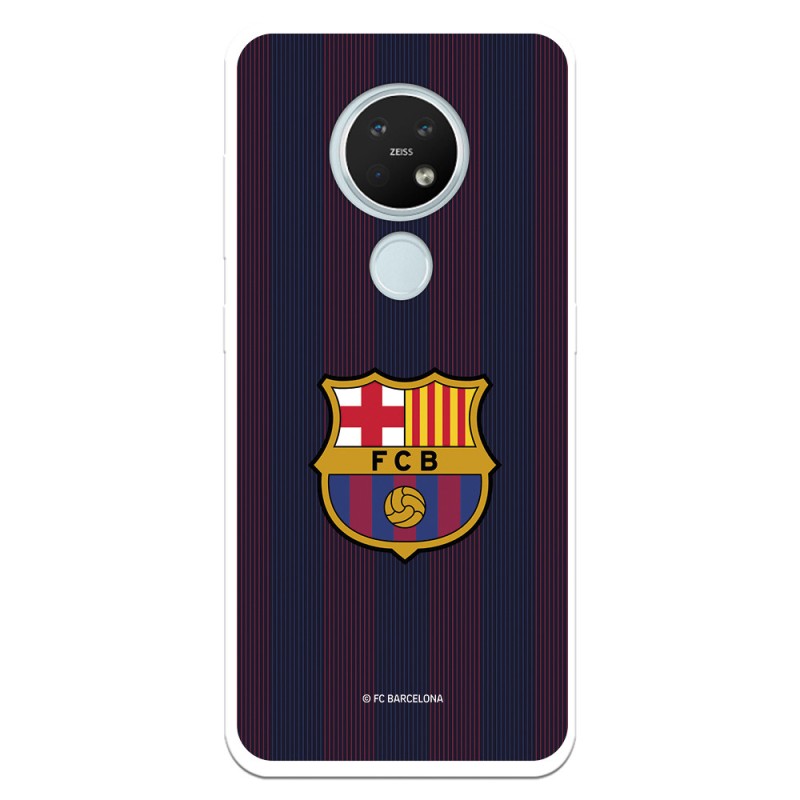 Funda para Nokia 7.2 del Barcelona Rayas Blaugrana - Licencia Oficial FC Barcelona