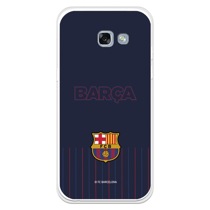 Funda para Samsung Galaxy A5 2017 del Barcelona Barsa Fondo Azul - Licencia Oficial FC Barcelona