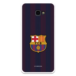 Funda para Samsung Galaxy J4 Plus del Barcelona Rayas Blaugrana - Licencia Oficial FC Barcelona