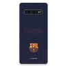 Funda para Samsung Galaxy S10 del Barcelona Barsa Fondo Azul - Licencia Oficial FC Barcelona