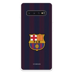 Funda para Samsung Galaxy S10 del Barcelona Rayas Blaugrana - Licencia Oficial FC Barcelona