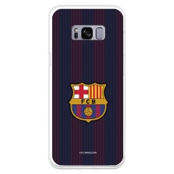 Funda para Samsung Galaxy S8 Plus del Barcelona Rayas Blaugrana - Licencia Oficial FC Barcelona