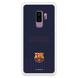 Funda para Samsung Galaxy S9 Plus del Barcelona Barsa Fondo Azul - Licencia Oficial FC Barcelona