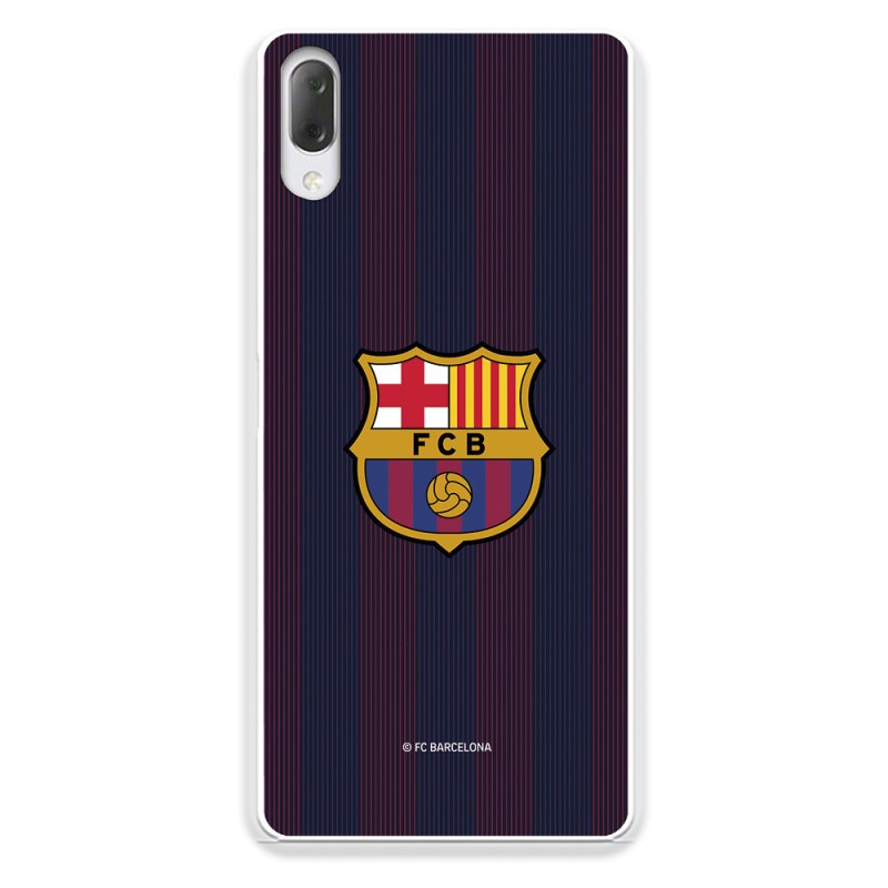 Funda para Sony Xperia L3 del Barcelona Rayas Blaugrana - Licencia Oficial FC Barcelona