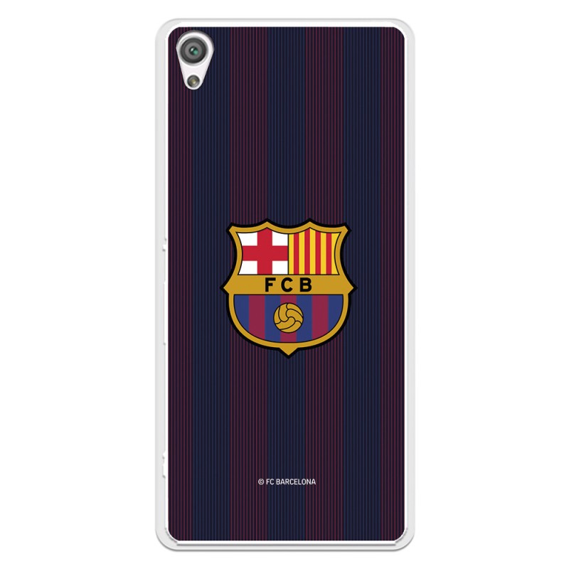 Funda para Sony Xperia XA del Barcelona Rayas Blaugrana - Licencia Oficial FC Barcelona