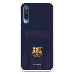 Funda para Xiaomi Mi 9 del Barcelona Barsa Fondo Azul - Licencia Oficial FC Barcelona