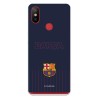 Funda para Xiaomi MI A2 del Barcelona Barsa Fondo Azul - Licencia Oficial FC Barcelona