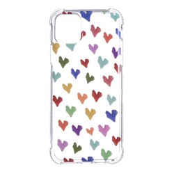 Funda para iPhone 11 Pro Max Dibujo Corazones Paint