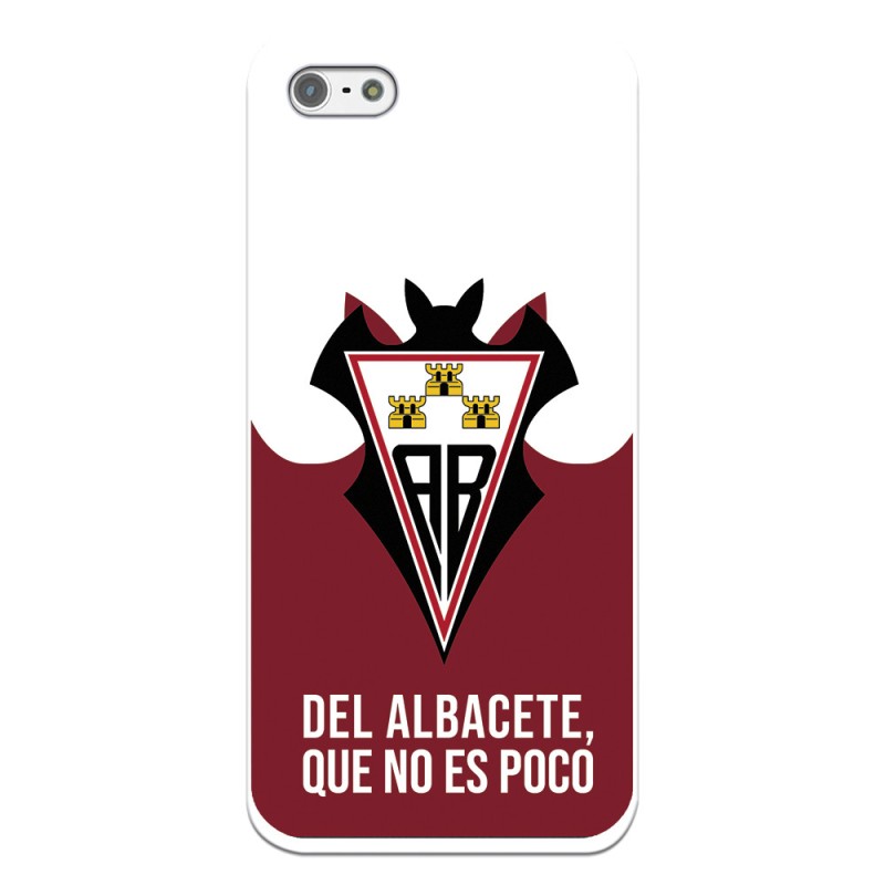 Funda para iPhone 5S del Albacete Escudo "Del Albacete que no es poco" - Licencia Oficial Albacete Balompié