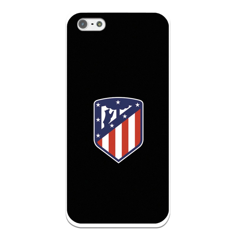 Funda para iPhone 5S del Atleti Escudo Fondo Negro - Licencia Oficial Atlético de Madrid