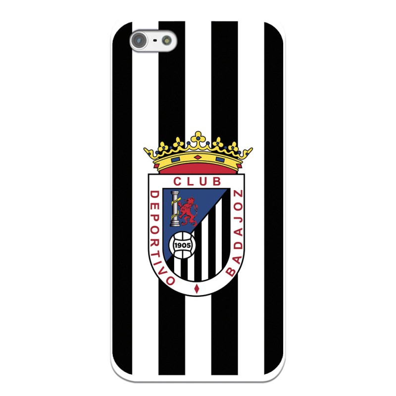 Funda para iPhone 5S del Badajoz Escudo Blanquinegro - Licencia Oficial Club Deportivo Badajoz