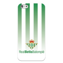 Funda para iPhone 5S del Betis Fondo Rayas Verdiblancas - Licencia Oficial Real Betis Balompié