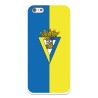 Funda para iPhone 5S del Cádiz Escudo Fondo Bicolor - Licencia Oficial Cádiz CF