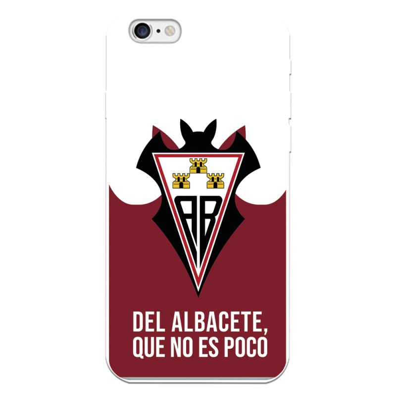 Funda para iPhone 6S del Albacete Escudo "Del Albacete que no es poco" - Licencia Oficial Albacete Balompié