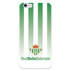 Funda para iPhone 6S del Betis Fondo Rayas Verdiblancas - Licencia Oficial Real Betis Balompié